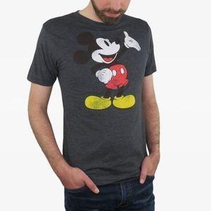 DISNEY Grey Mickey‎ Mouse Graphic T-Shirt L